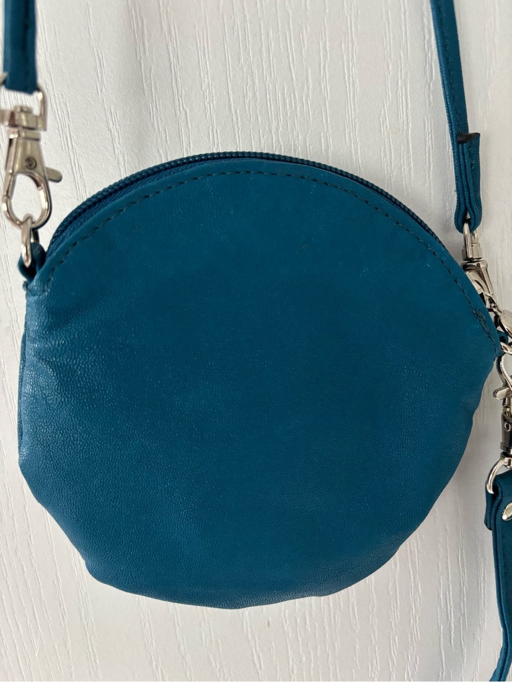 Teal Floral Crossbody Wristlet Bag - Picture 4 of 8